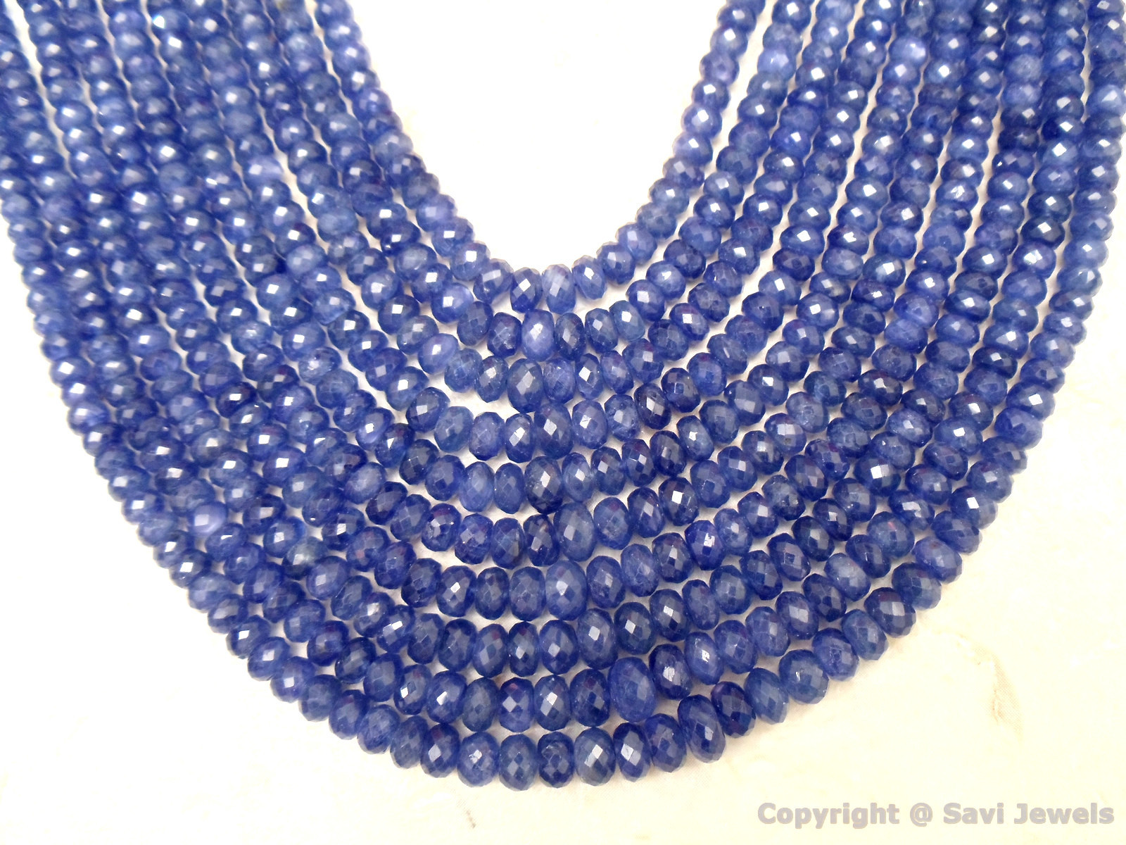 Sapphire 2.5mm to 4.5mm (10/15/20 Faceted Rondelle) Pick Quantity & Size A++
