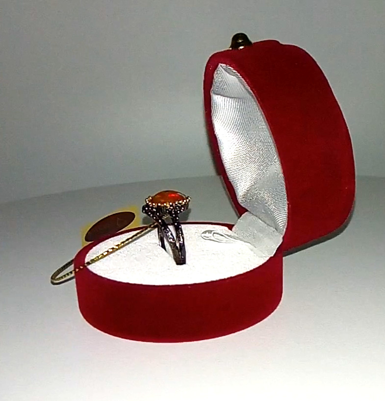 🔥🔥🔥Exclusive TOP FIRE OPAL Flower Ring in Silver and Gold, Size 17.75🔥UNIQUE
