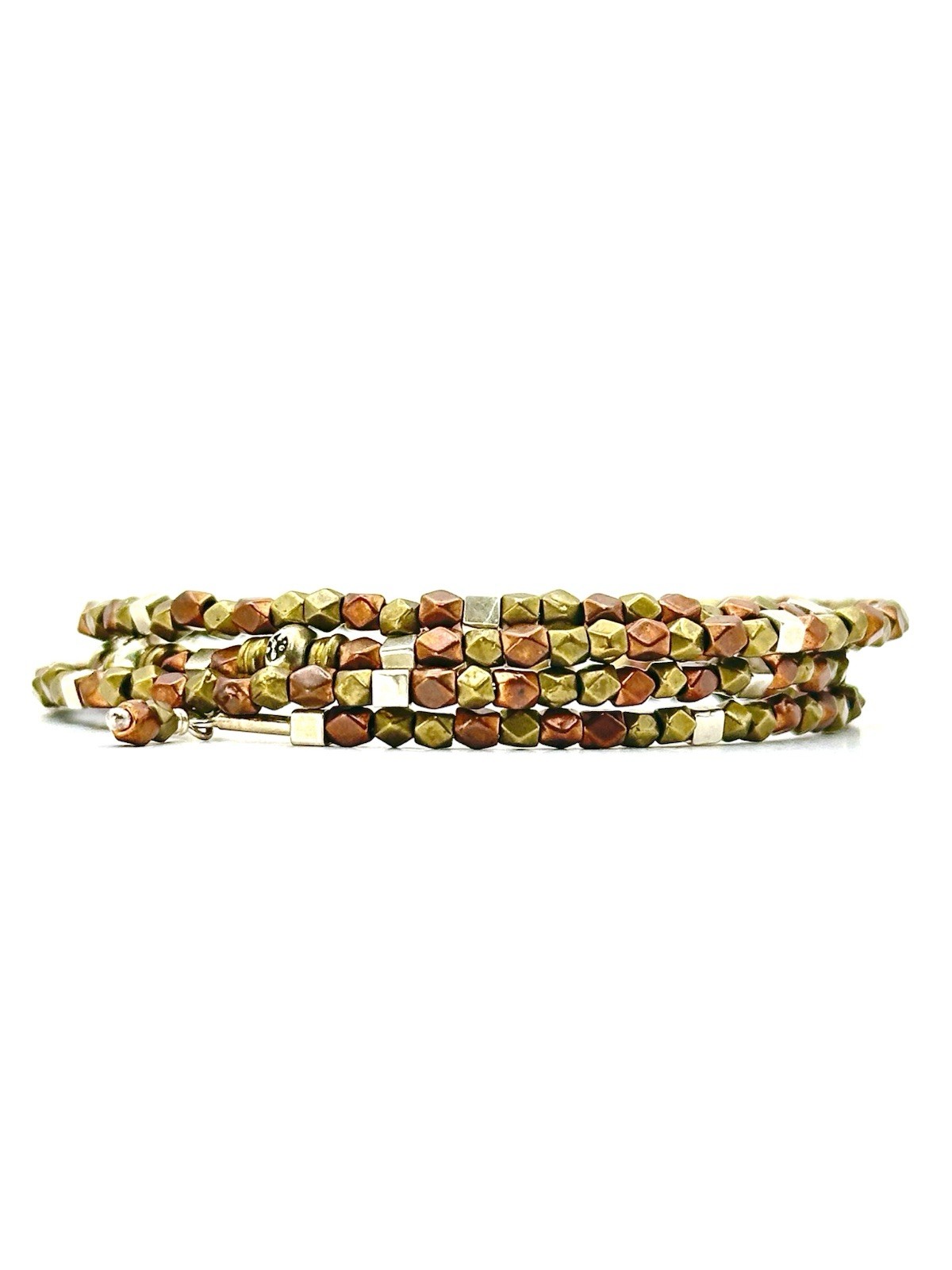 Silpada Retired Sterling Silver, Copper & Brass Wire Wrap Bracelet