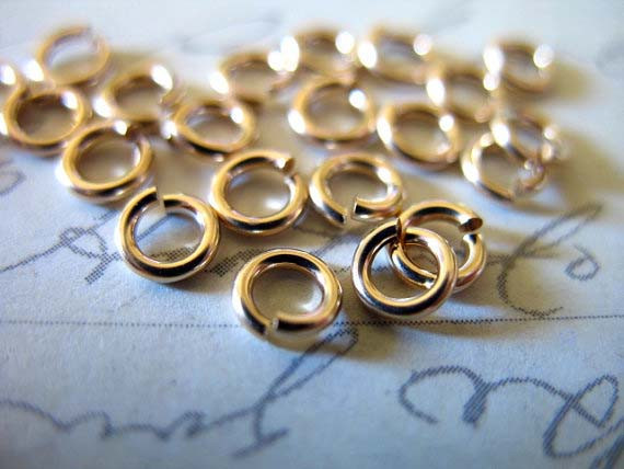 Jump Rings Plated Gold Silver Bronze Black Open Split Double or Oval 3MM-10MM OD