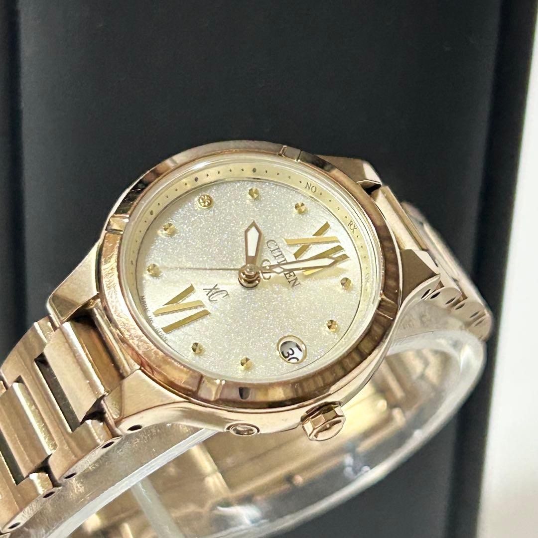 Citizen xC Eco-Drive Solar Radio Controlled Womens Watch Titanium Gold