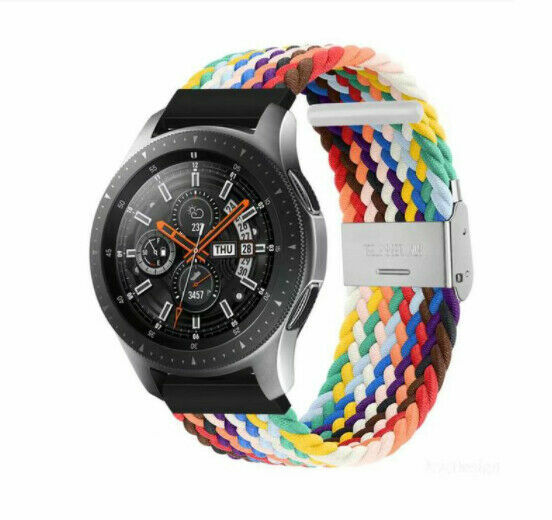20mm For Garmin Forerunner 245 645 55 Music Braided Nylon Watch Band Wrist Strap