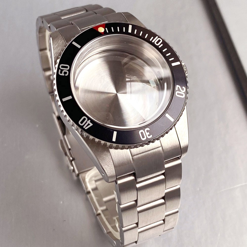 Stainless Steel 38mm Sapphire Watch Case 20ATM Dive Fit NH35 NH36 ETA2824 PT5000