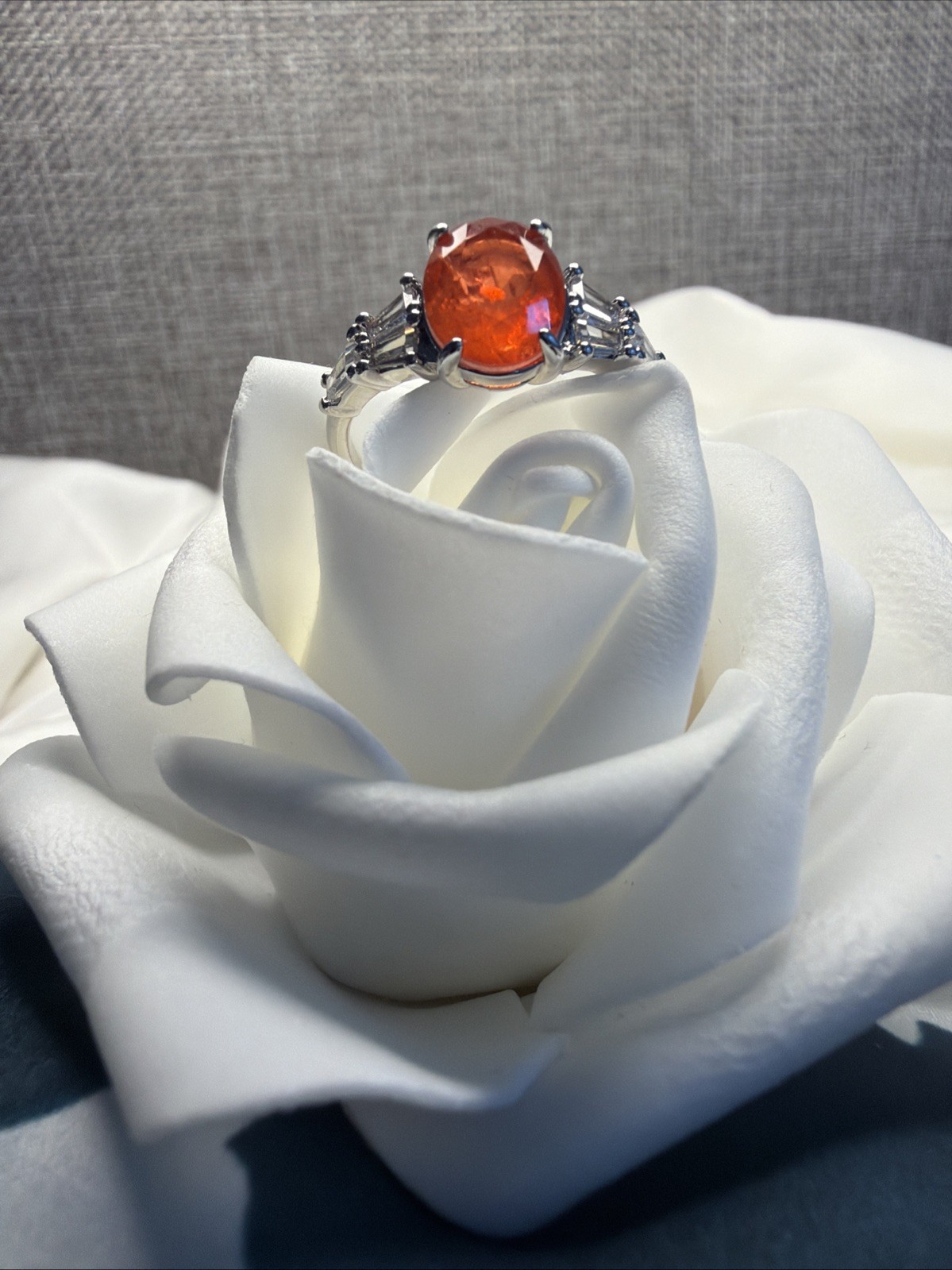 BP Size 10 Ring LC Carnelian Fused With Genuine Quartz RBP3668