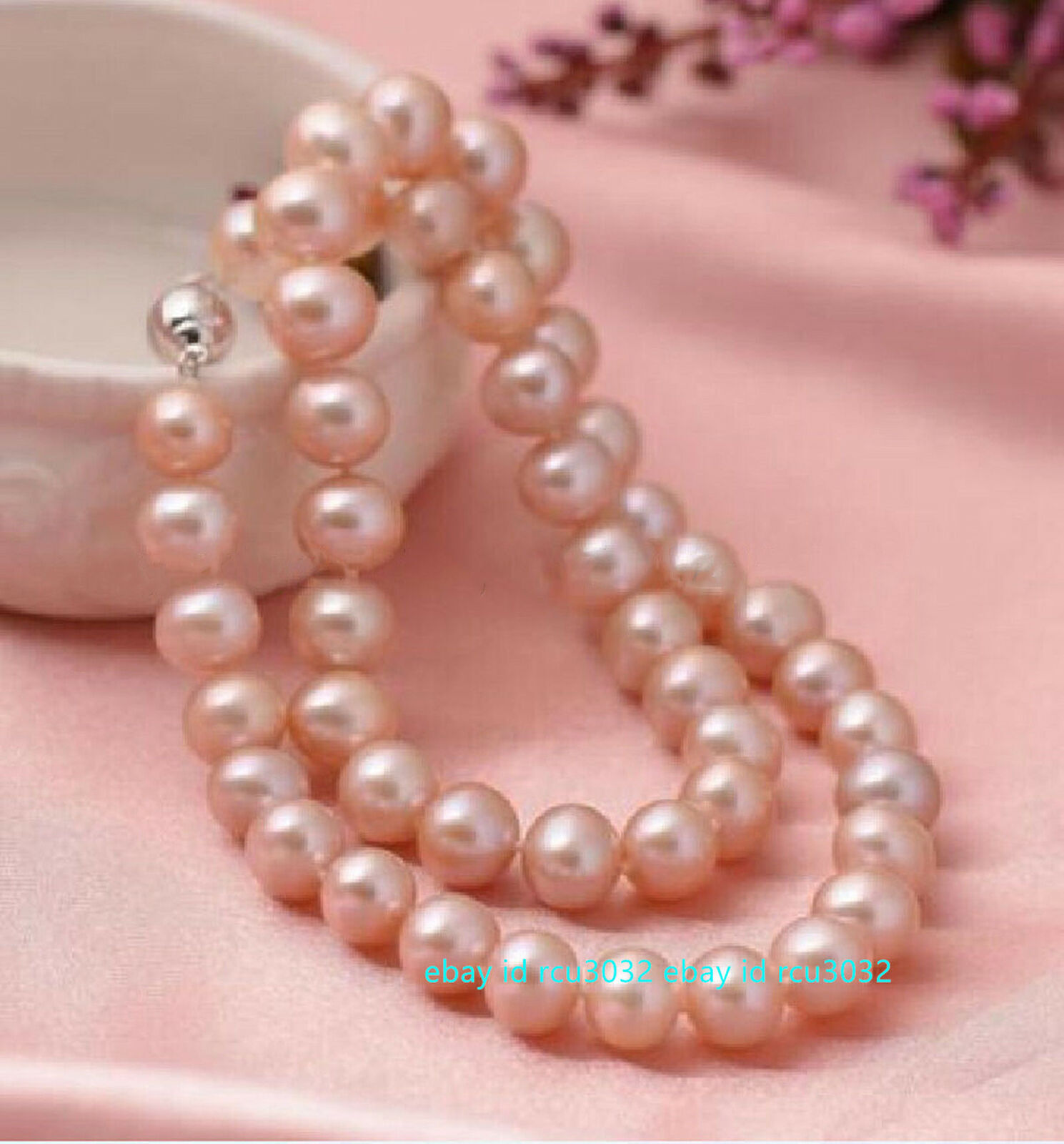 7-10mm Real Natural South Sea Freshwater Pink Pearl Necklace 14-48 Inches