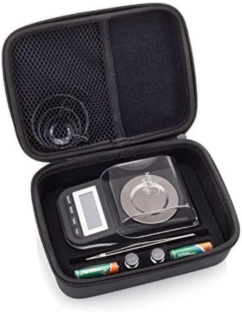 Premium 50g x 0.001g Digital Scale with Tweezers & Calibration Weights Included