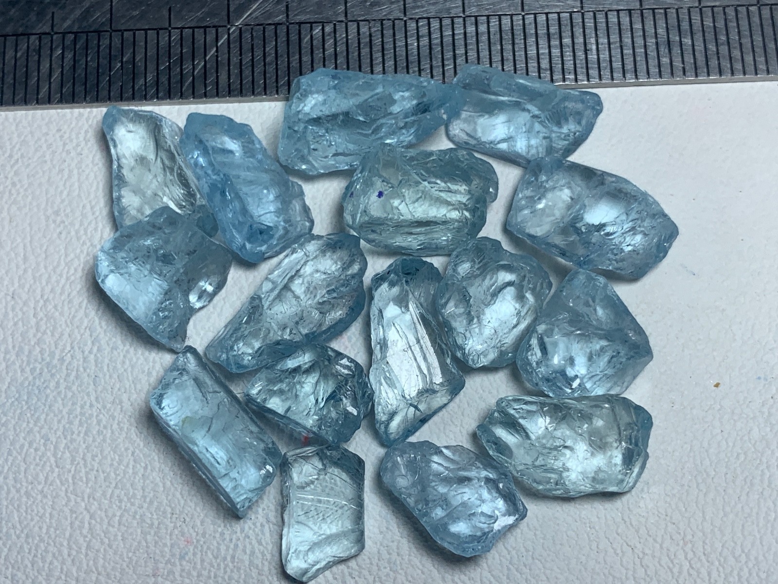10.60 gram Gorgeous Nice Color Aquamarine lot from Mozambique