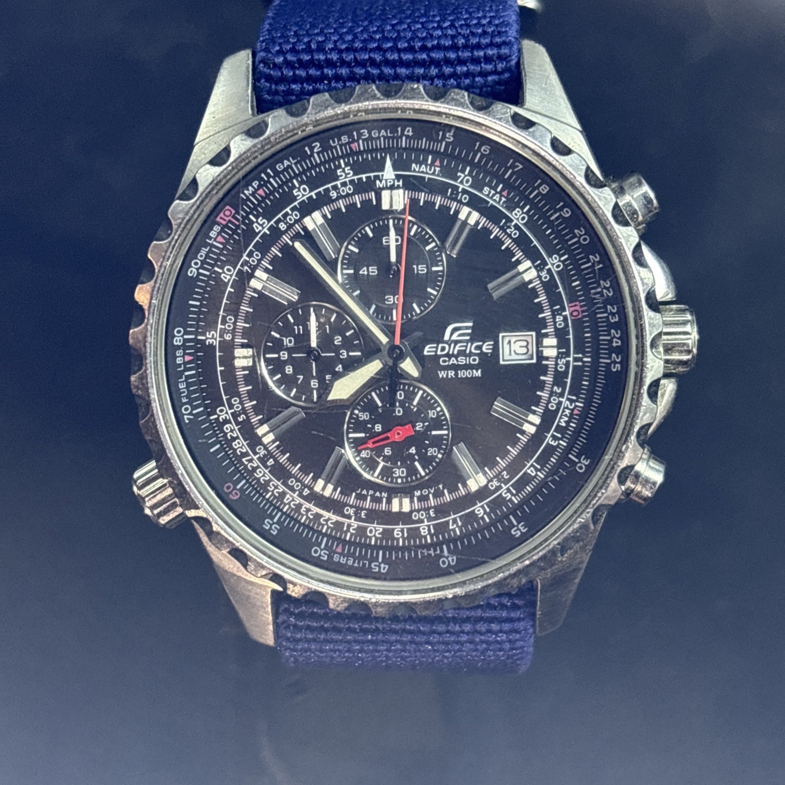 Casio EF527, Edifice Watch, Chronograph, Date, 100 Meter, 47MM Case, Quartz