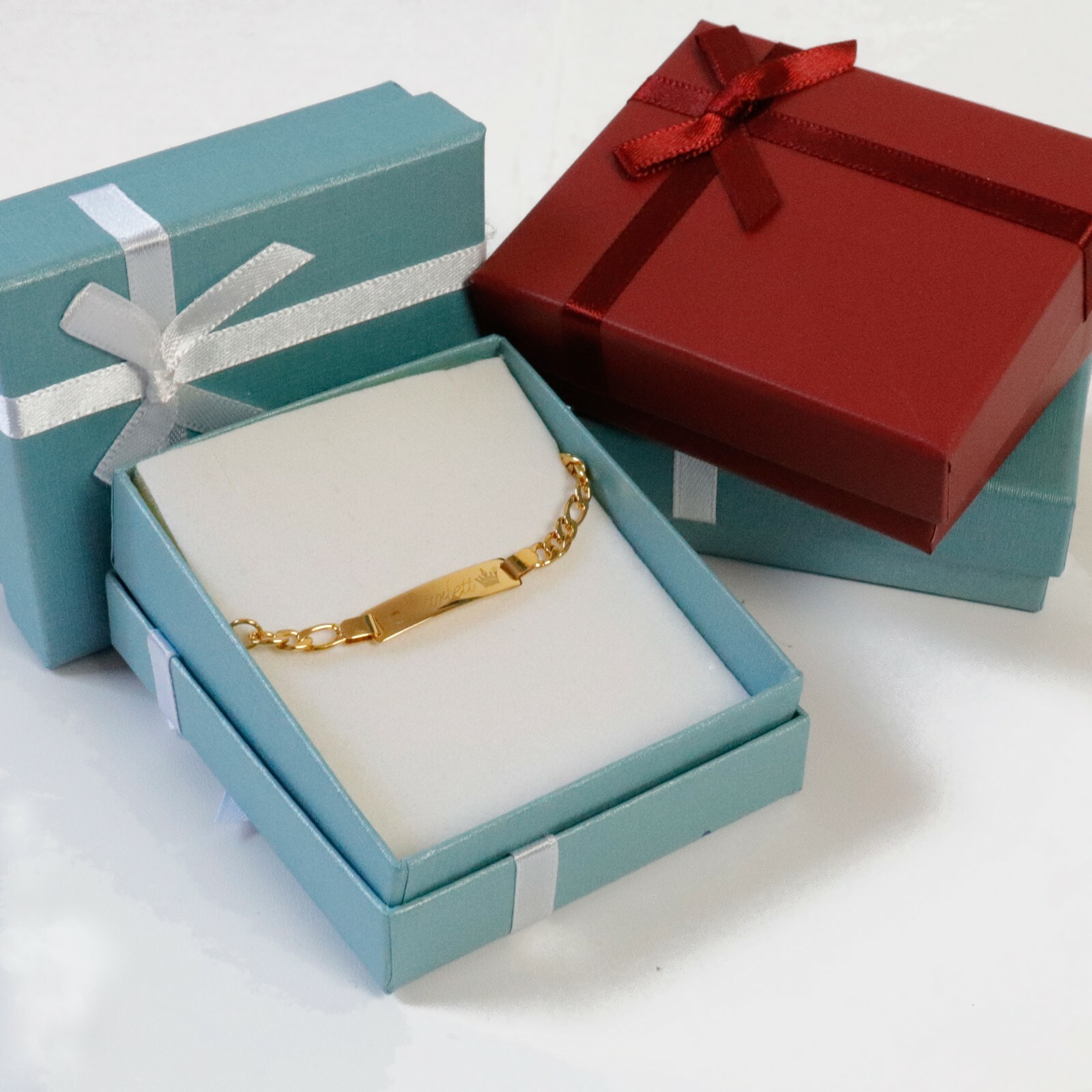 14K Gold Filled Baby Bracelet With Engraving 6” adjustable Christmas Gift-14