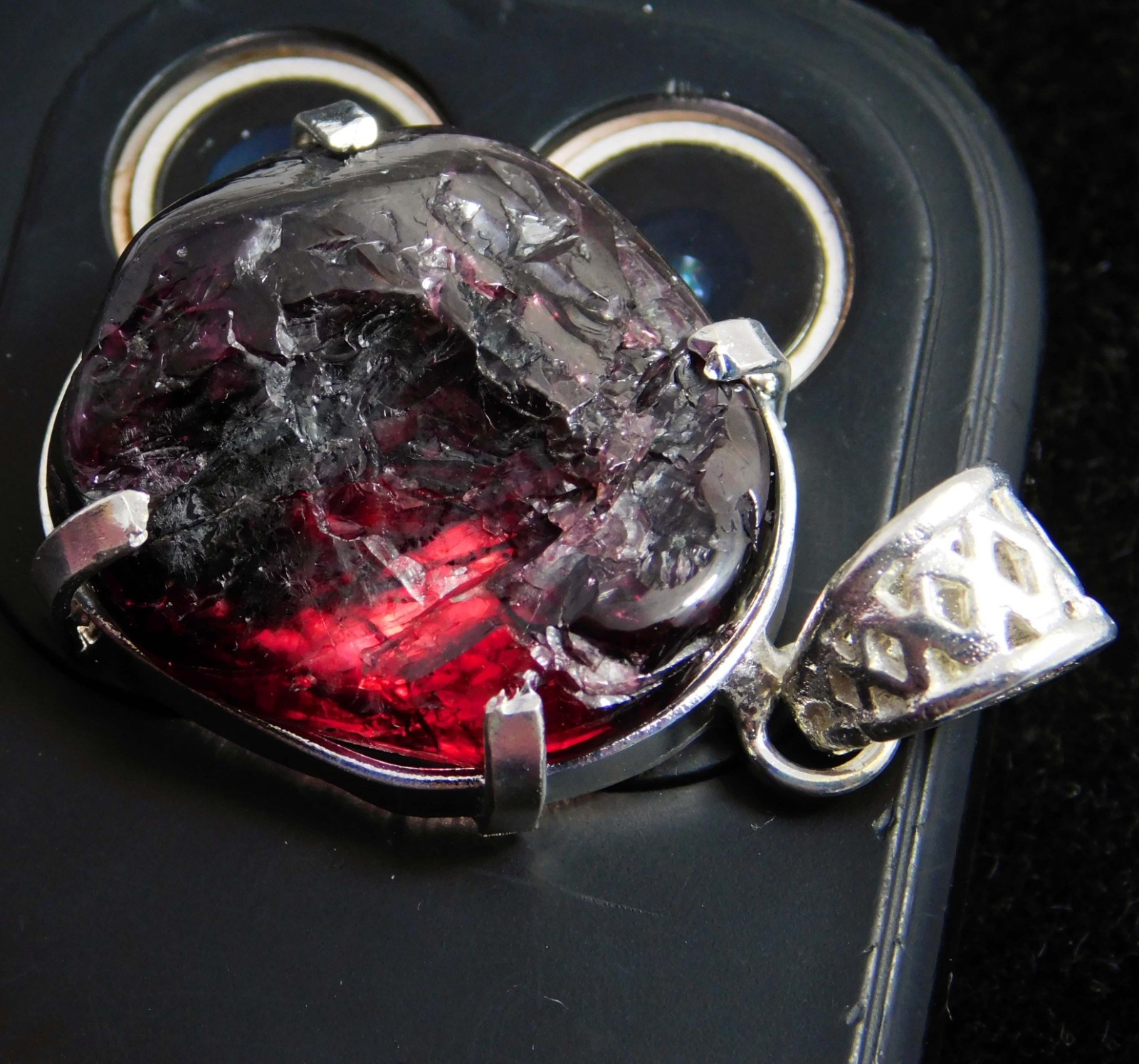 71.90 Ct Certified Natural PAINITE 925 Solid Silver Pendant Gemstone