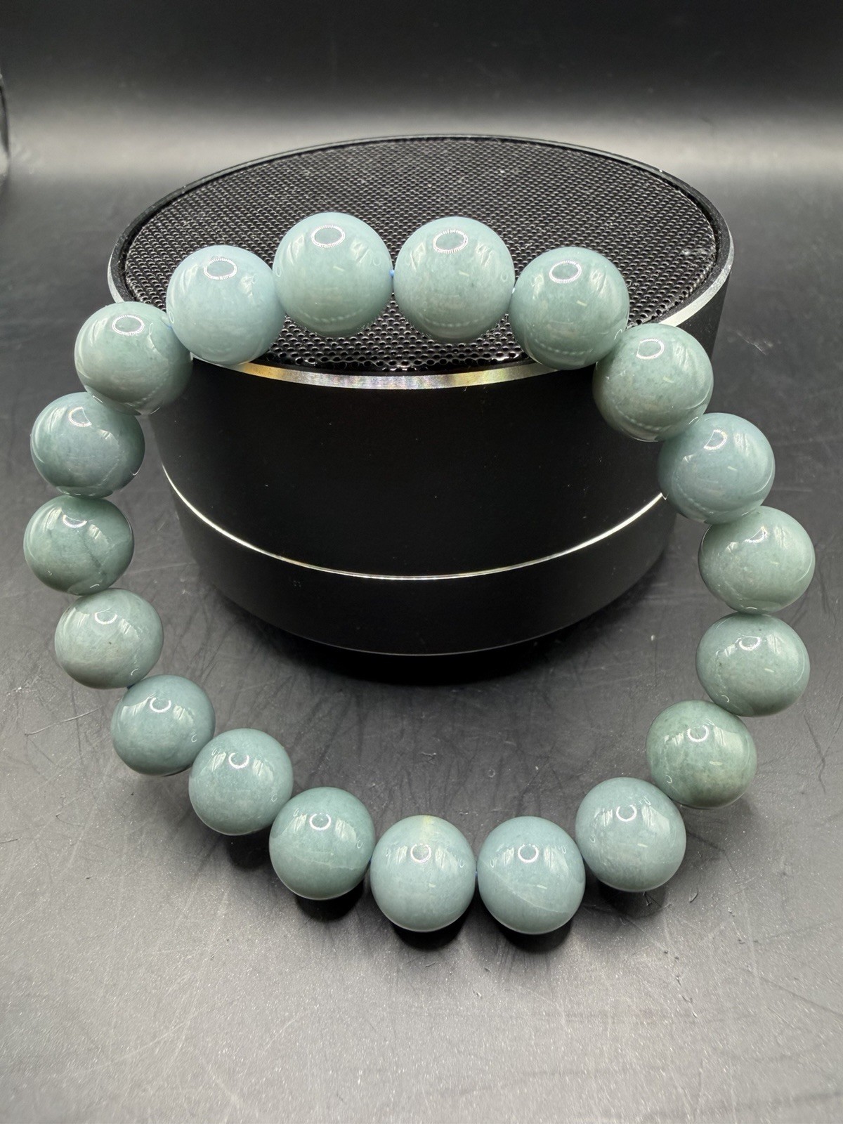 Blue Water Jade Beaded Bracelet, Casual Beads Jewelry, Everyday Wear Accessory