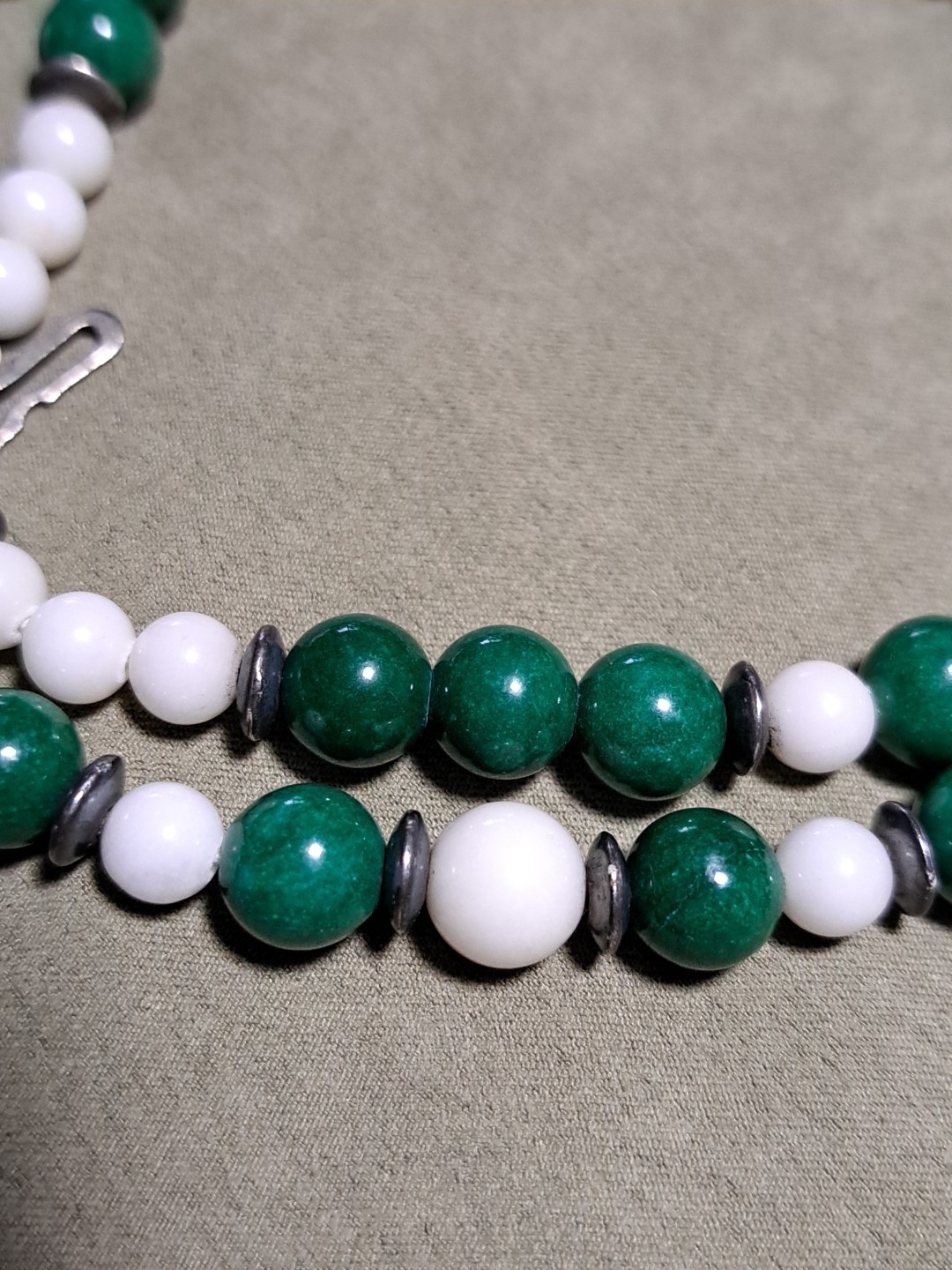 Vintage Mid 20th Century Gemstone 32″ Necklace