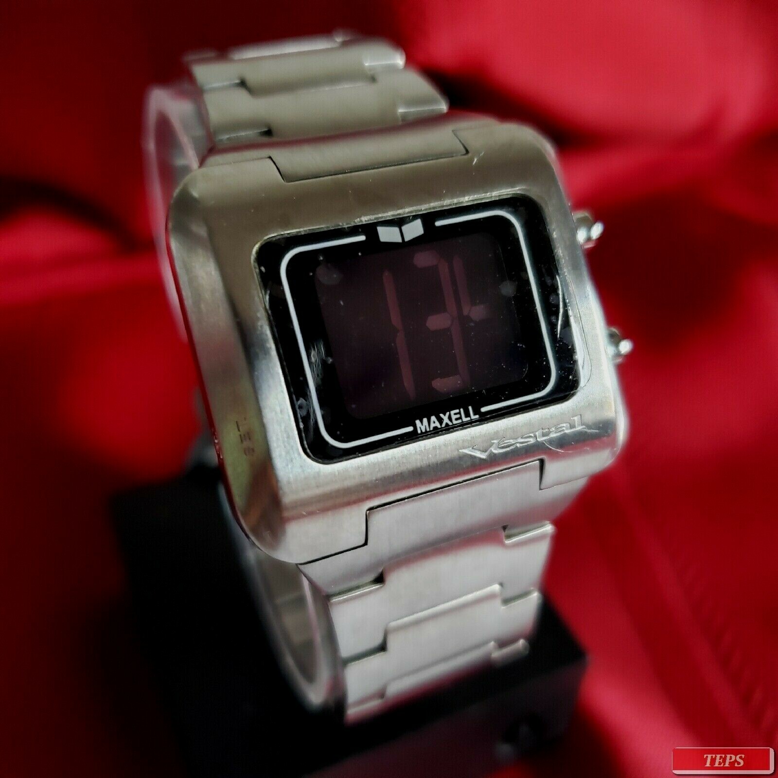 Vestal “Maxell jr.” (Stainless Steel) 50M Digital China Movement w/ Date & Light