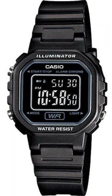 Casio LA20WH-1B Women’s Classic Digital Black Resin Band Watch