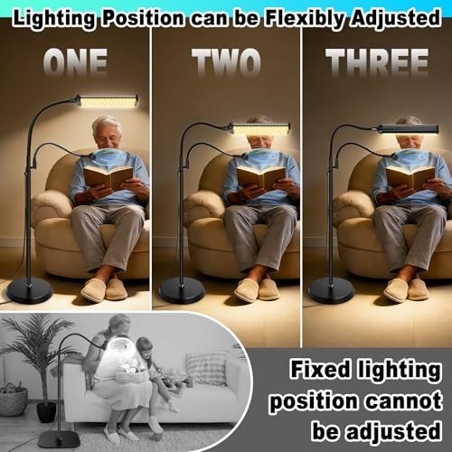 Floor Magnifying Glass with Light 10X 30X 98 LED Adjustable Gooseneck Stand USB