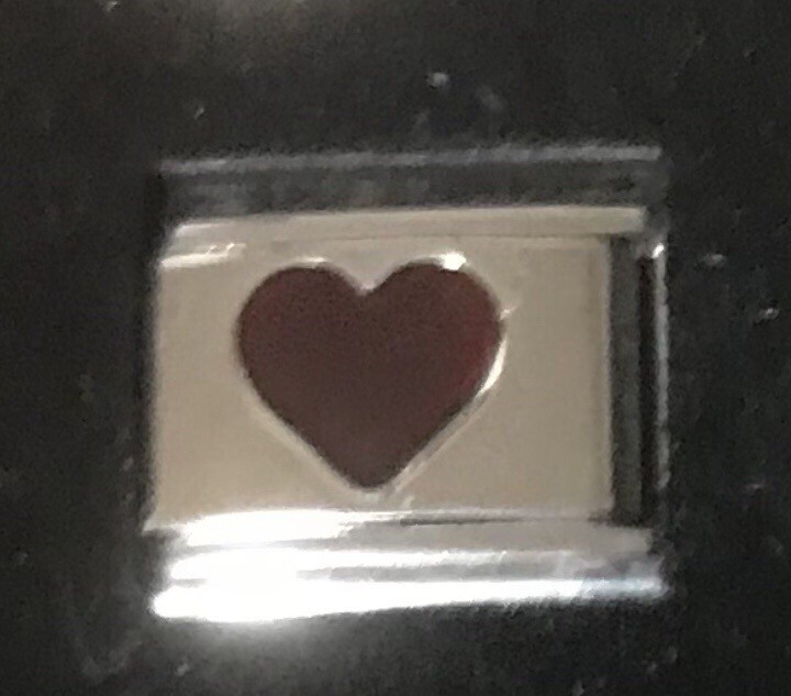 Heart Wholesale Italian Charm Enamel Link 9MM K15