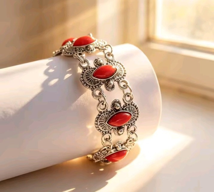 Boho Luxury Rainbow CZ Bracelet Jewelry Set Women Antique Gold & SilverPartyGift