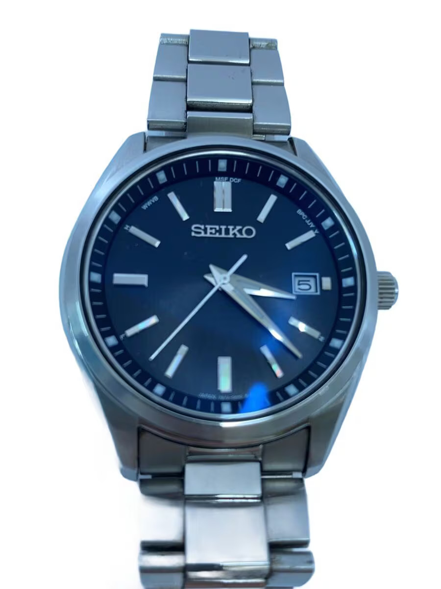 SEIKO Wristwatch Analog Stainless BLK SLV 7B72 0AC0