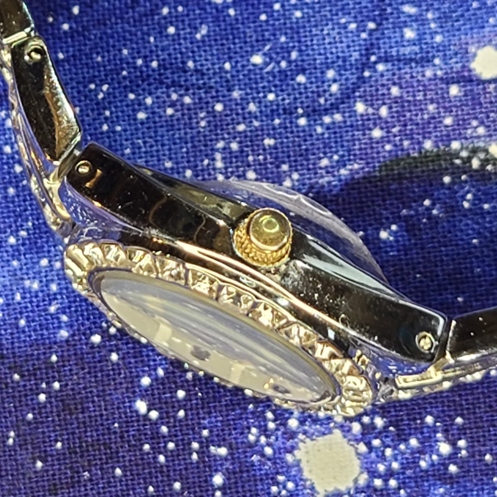 Vtg Disney Tinkerbell Couture Crystal Dress Watch MOP Face Ready To Wear | Video
