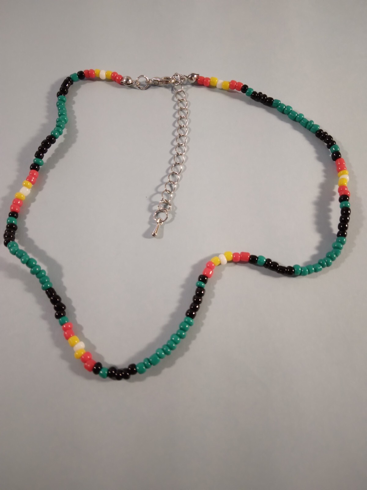 Black with Multi color Beaded necklace 276019