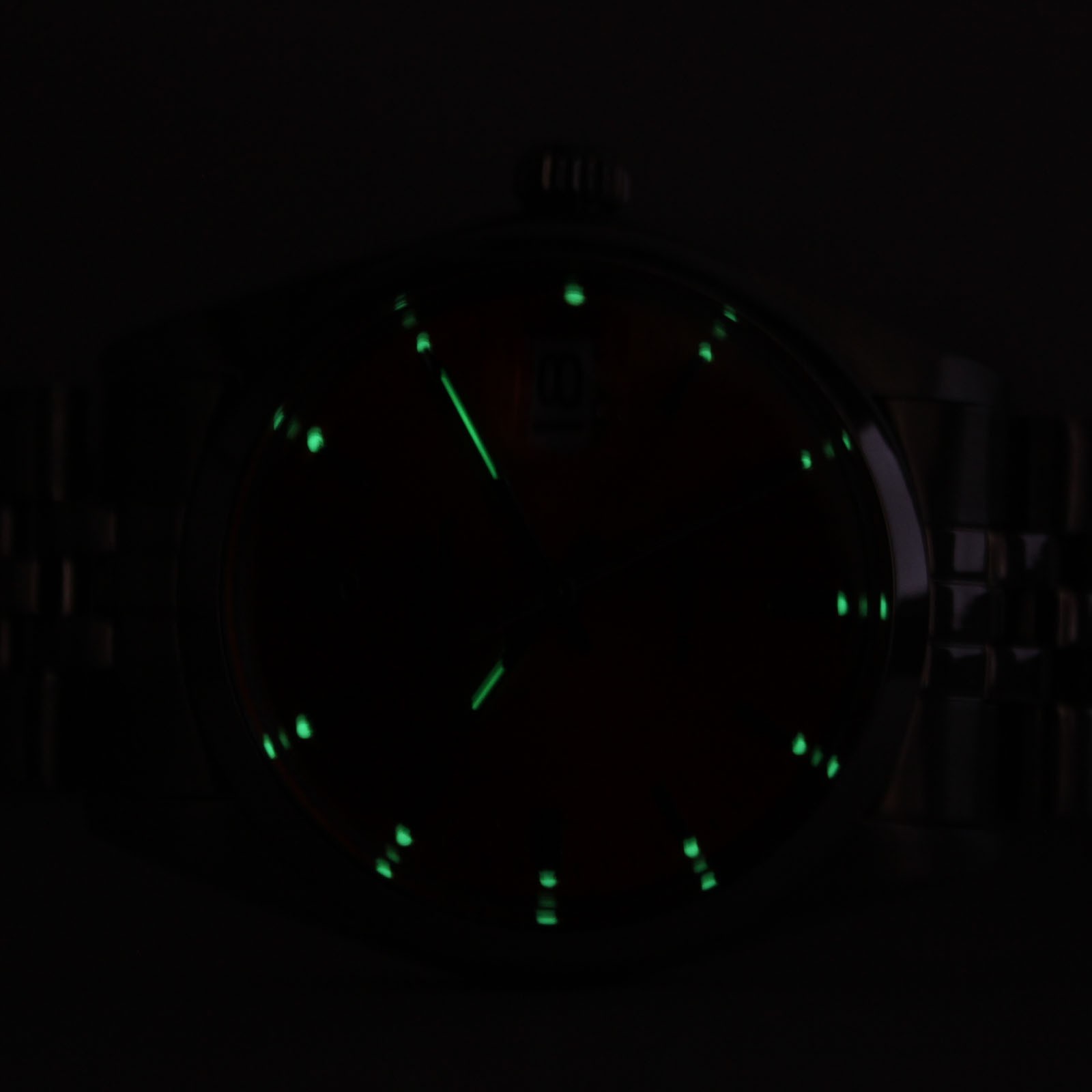 Vintage Rolex Oysterdate Precision Orange Dial 34mm Men Steel Watch Ref 6694