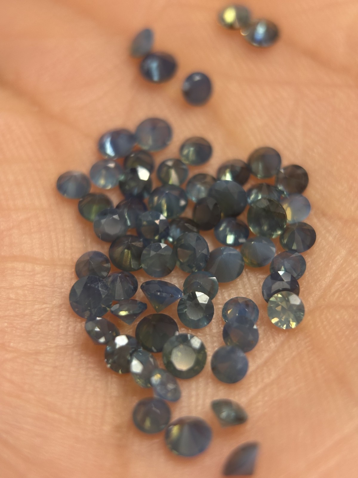 0.20cts+ Ocean Blue Brilliant Cut Montana Sapphires Natural Gemstones