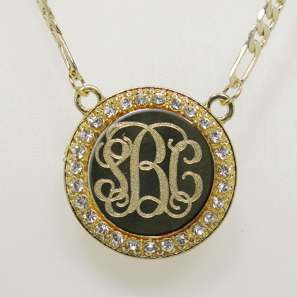 18K Gold – Plated Personalized Monogram Name Necklace USA