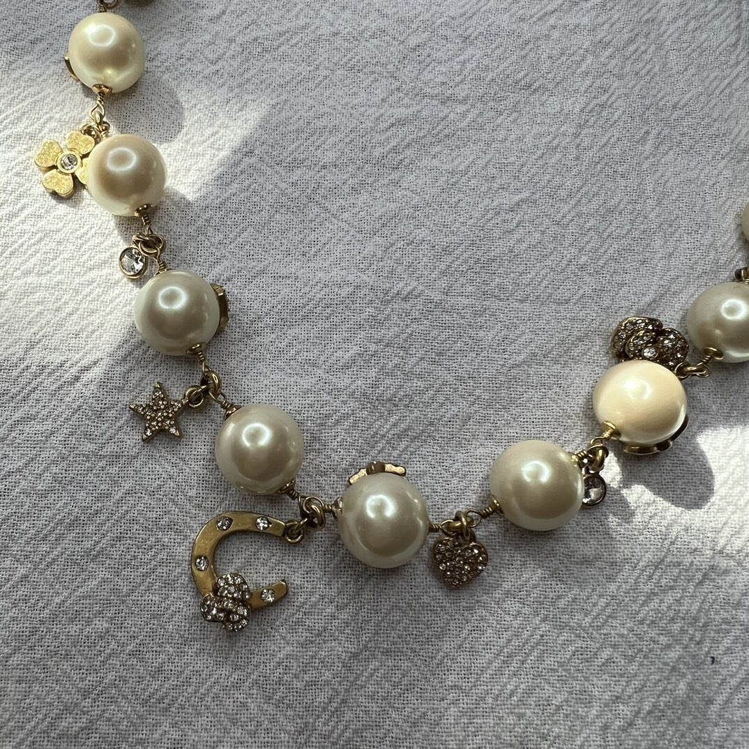 KATE SPADE NEW YORK GRANDMAS CLOSET PEARL WITH BLACK VELVET RIBBON NECKLACE