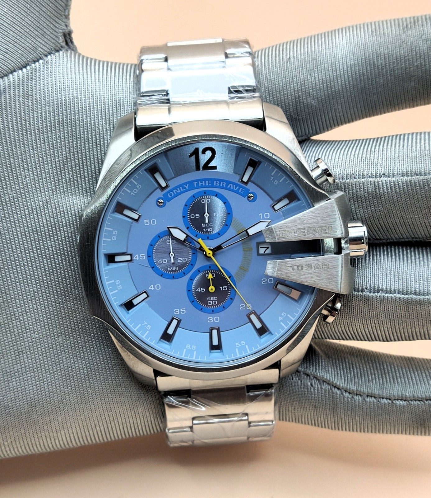 Luxury Diesel Only The Brave 10 Bar Blue Dial Refurbished Men’s Wrist Watch