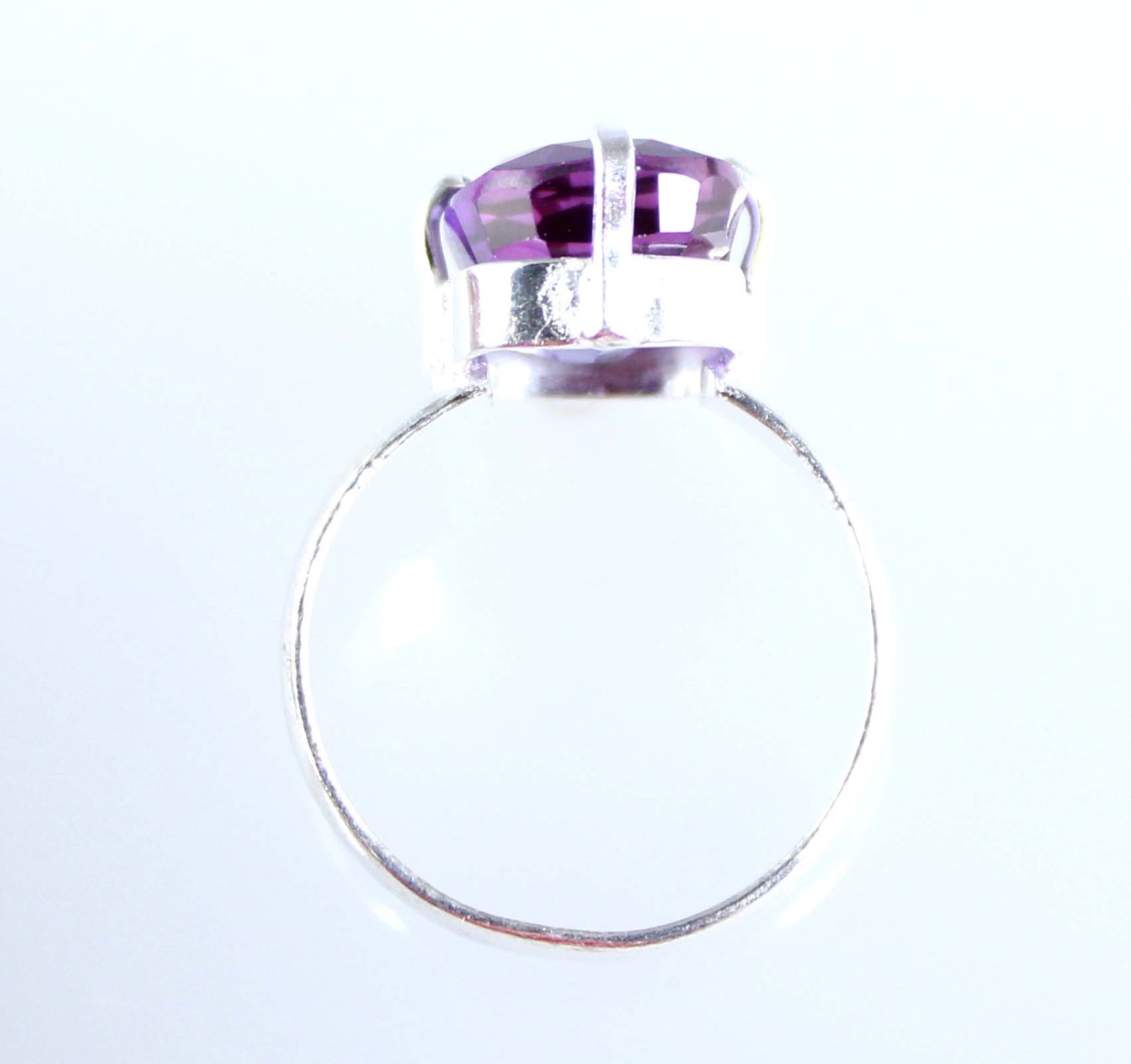 Gemstone Engagement Ring Natural Cushion Boysenberry Sapphire 11.30 Ct Certified