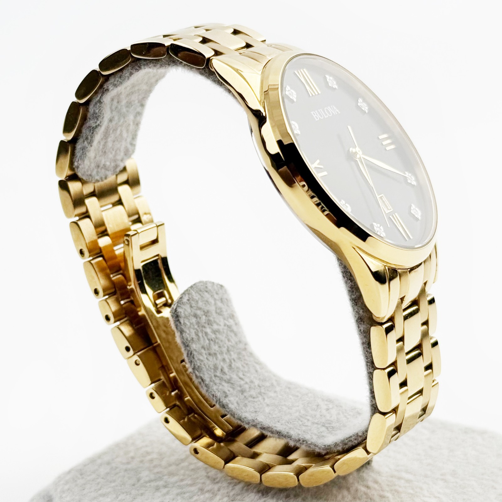 Bulova Diamond Classic Luxury Date Formal Quartz Men’s Watch 40 mm 97D108