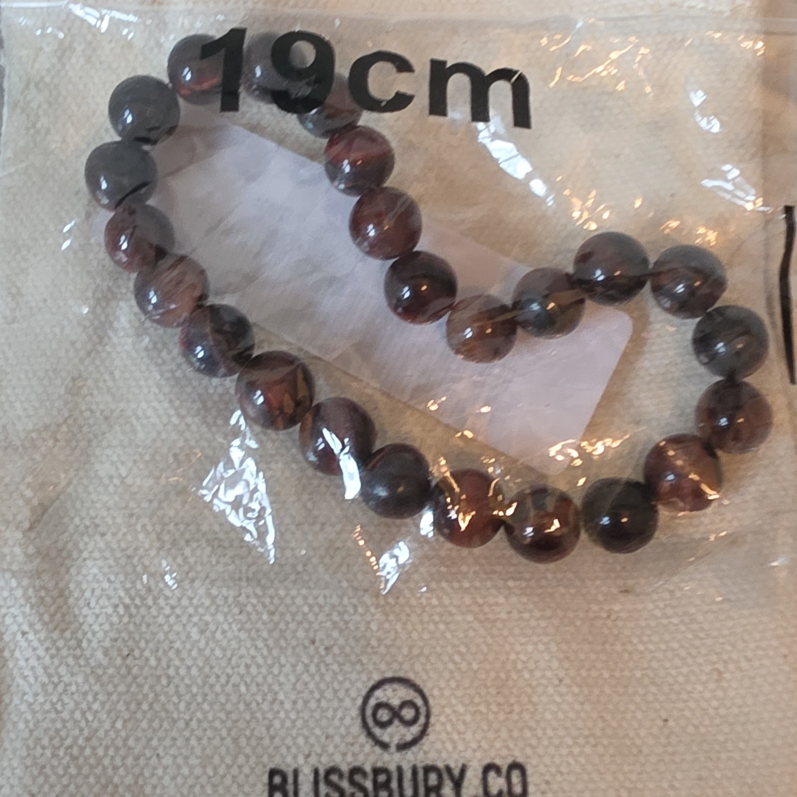BLISSBURY Beaded Stone Stretch Bracelets Mixed Lot 5pc Multicolor 19cm