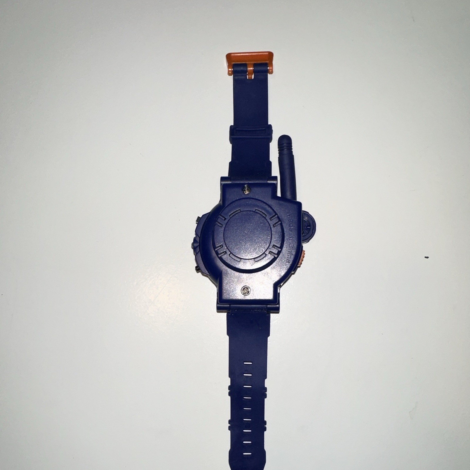 Walkie Talkie Unisex Kids Quartz Digital Wristwatch Blue/Orange Plastic Strap