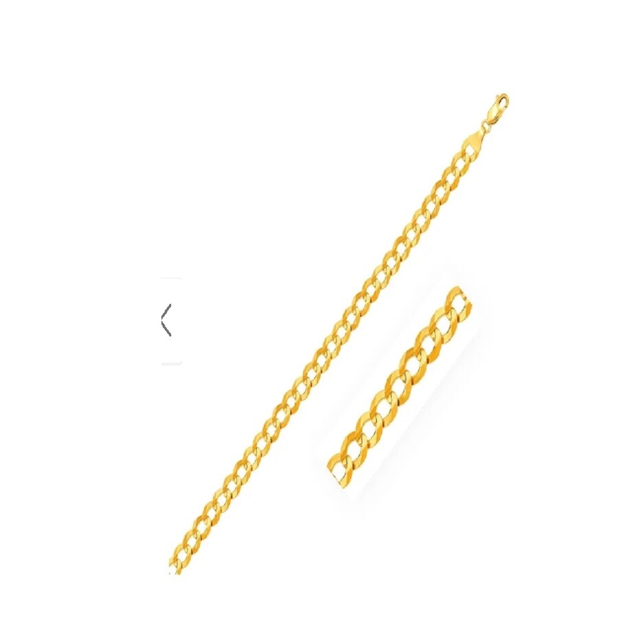 18K Yellow Gold Filled Tarnish-FREE 1.2mm Thin 20″ Flat Curb Chain Necklace L70G