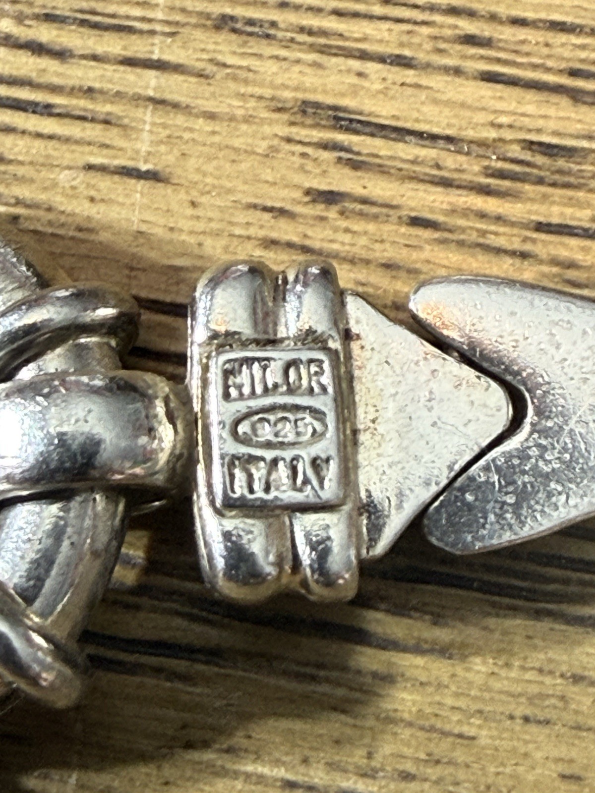 7” 7.1mm Vintage Milor Italian Sterling Silver Classy Link Bracelet