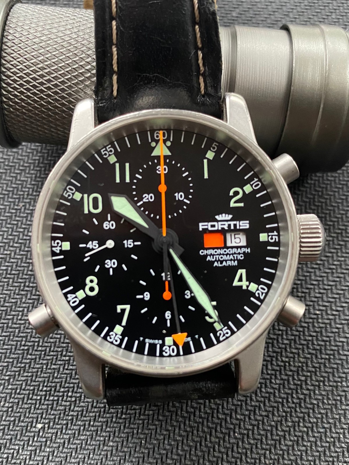Fortis Flieger Alarm Chronograph, Ref. 599.10.170 Switzerland, circa 2000