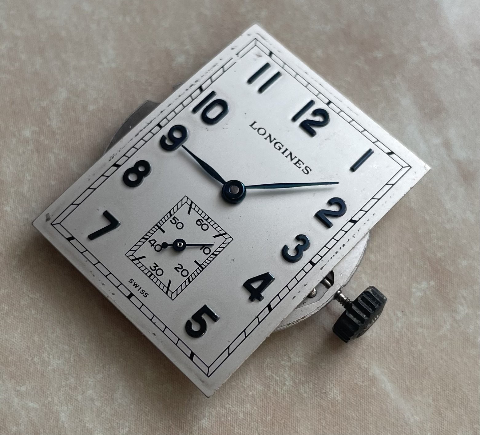 Vintage Longines Unisex Watch movement 17 J. Manual winding cal. L396.2 Eta 7001