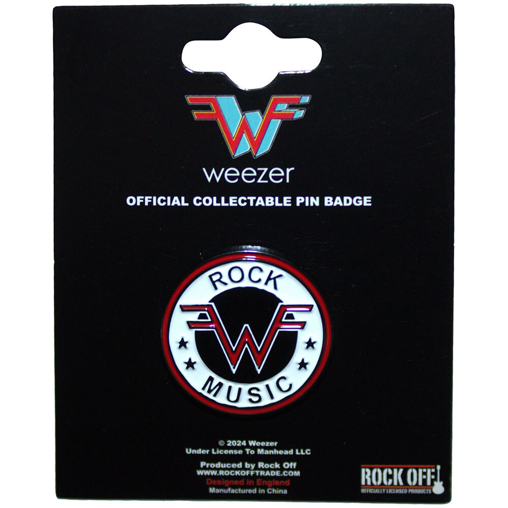 WEEZER – ROCK MUSIC EMBLEM – LAPEL/HAT PIN – BRAND NEW – MUSIC WEEZPIN01