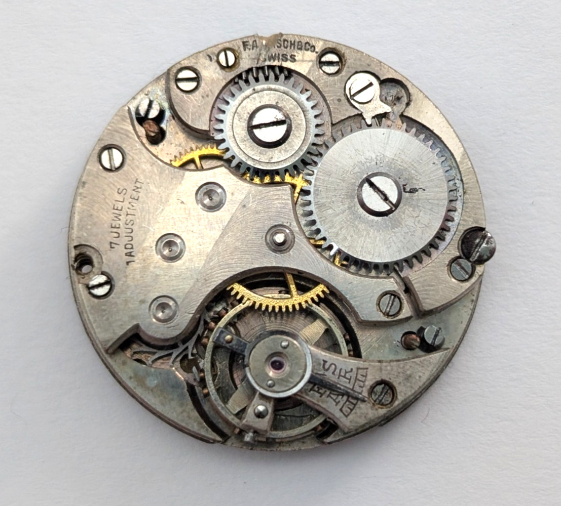 Vintage ESPRIT 7 Jewels Art Deco Ladies 24mm Watch Swiss Movement PARTS REPAIR