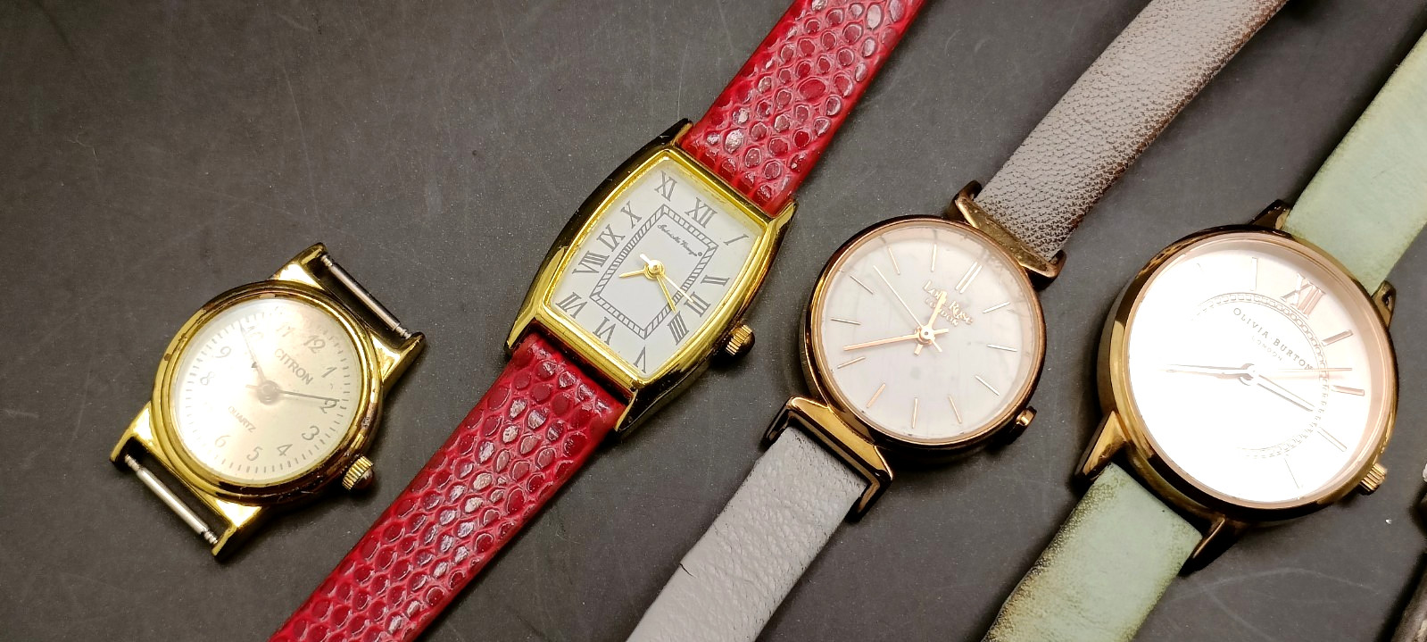 Job Lot Bundle of 5x Ladies Quartz Watches Inc Lola Rose, Henley UNTESTED LOT A