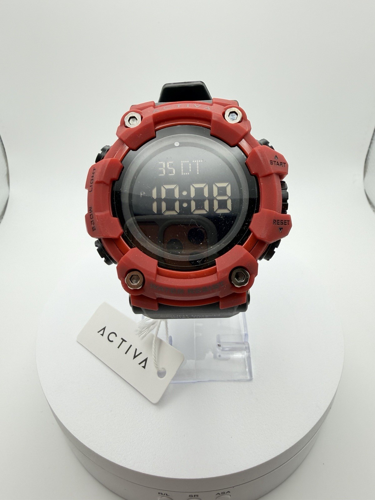 ACW1968-006 Activa Kadron x Invicta Digital Watch Men’s 53mm Black/Red