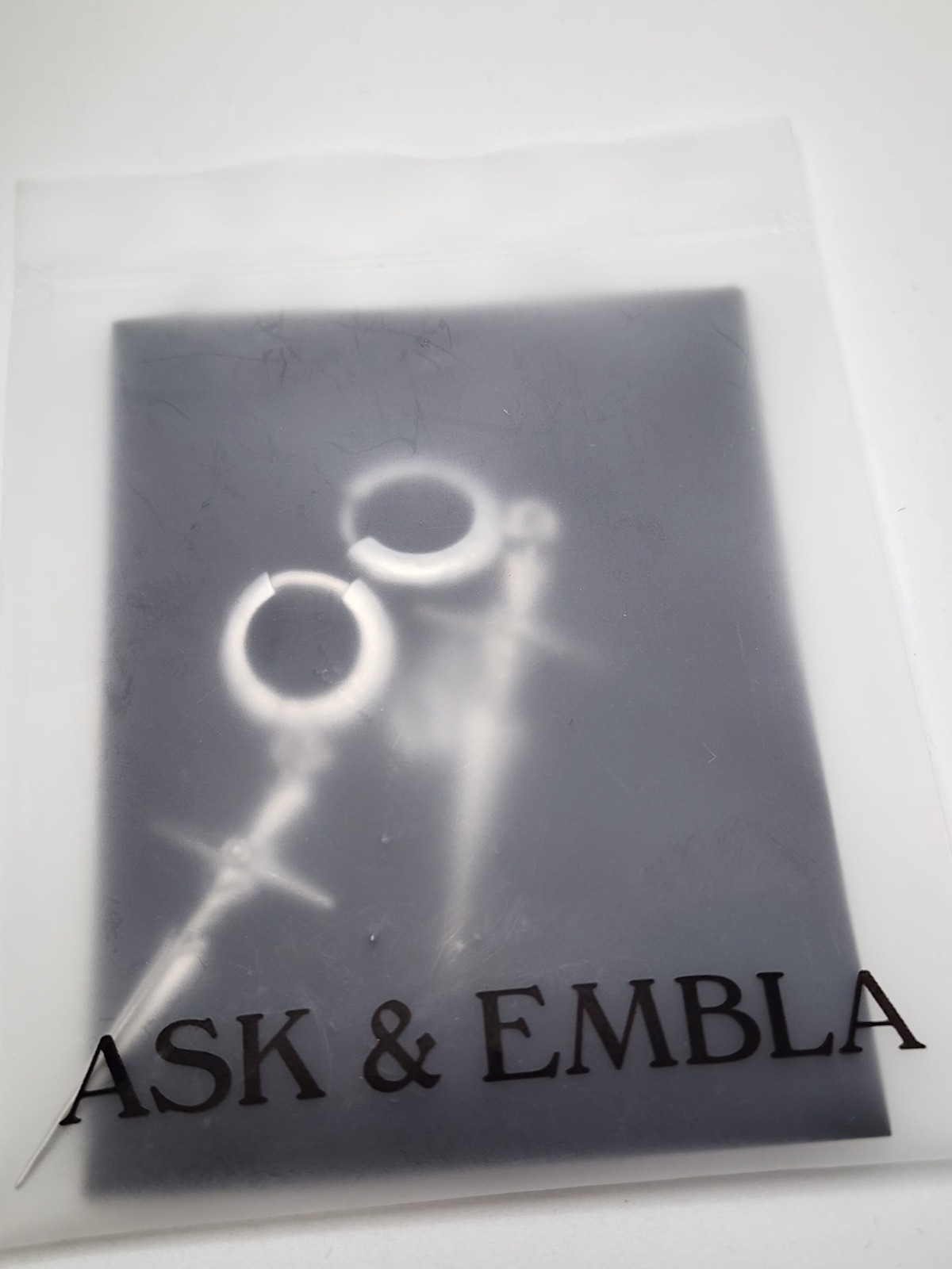 NEW Ask & Embla Ecledia Dagger Hoop Earrings Stainless Steel Goth Sword