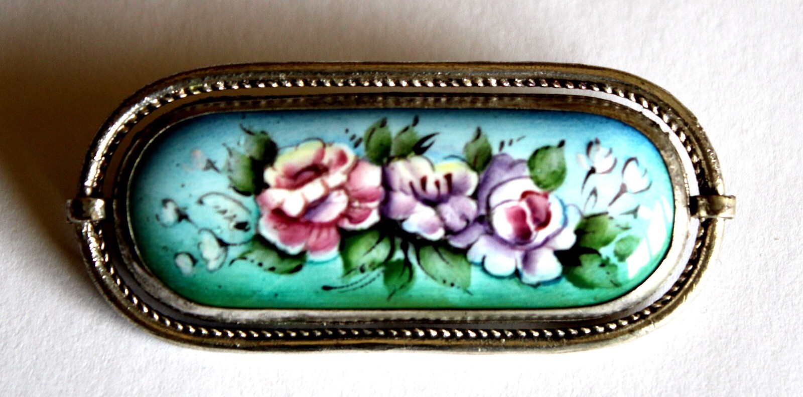Vintage 1980 Russian Hand Painted Enamel Finift Jewelry Brooches 6 Variation #59