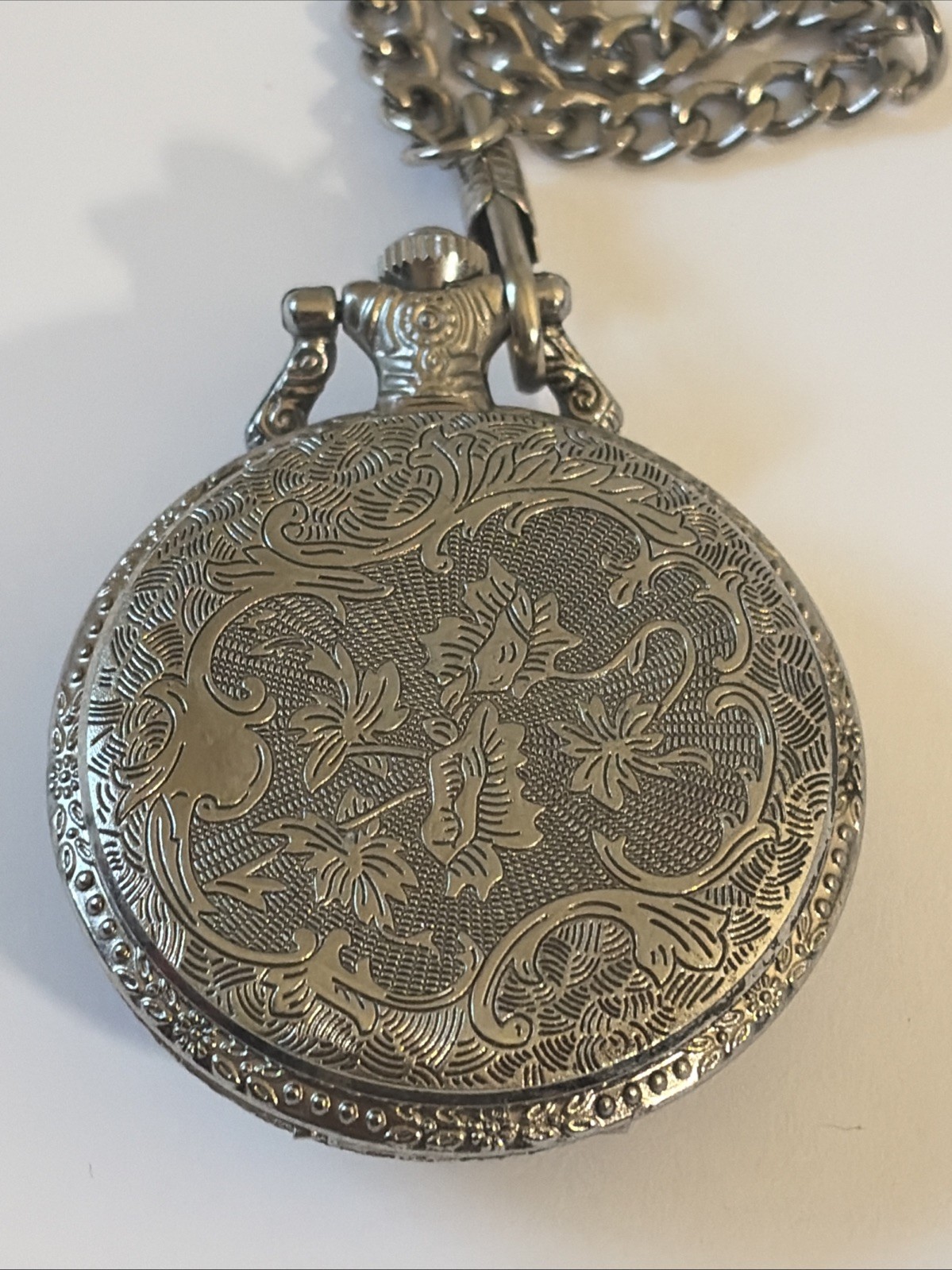 AC/DC Hells Bells Pocket Watch Necklace Opens Rock Band Collectible Untested