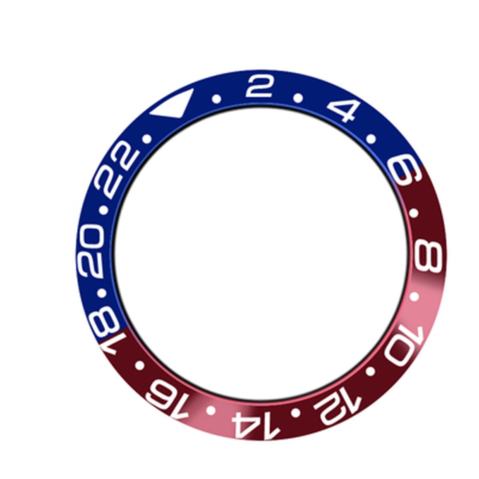 Ceramic/Aluminum Bezel Insert Watch Ring Accessories for 40mm GMT Watch Case