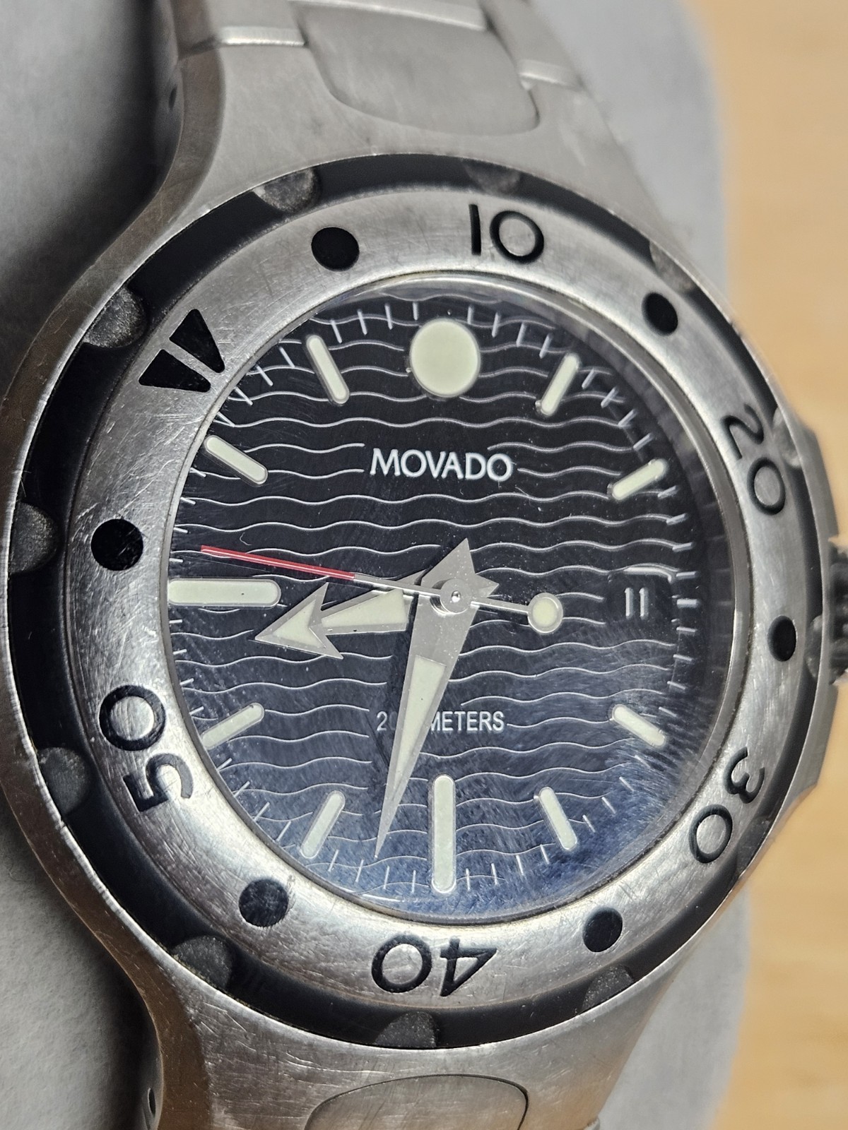 Movado Series 800 Black Dial Watch