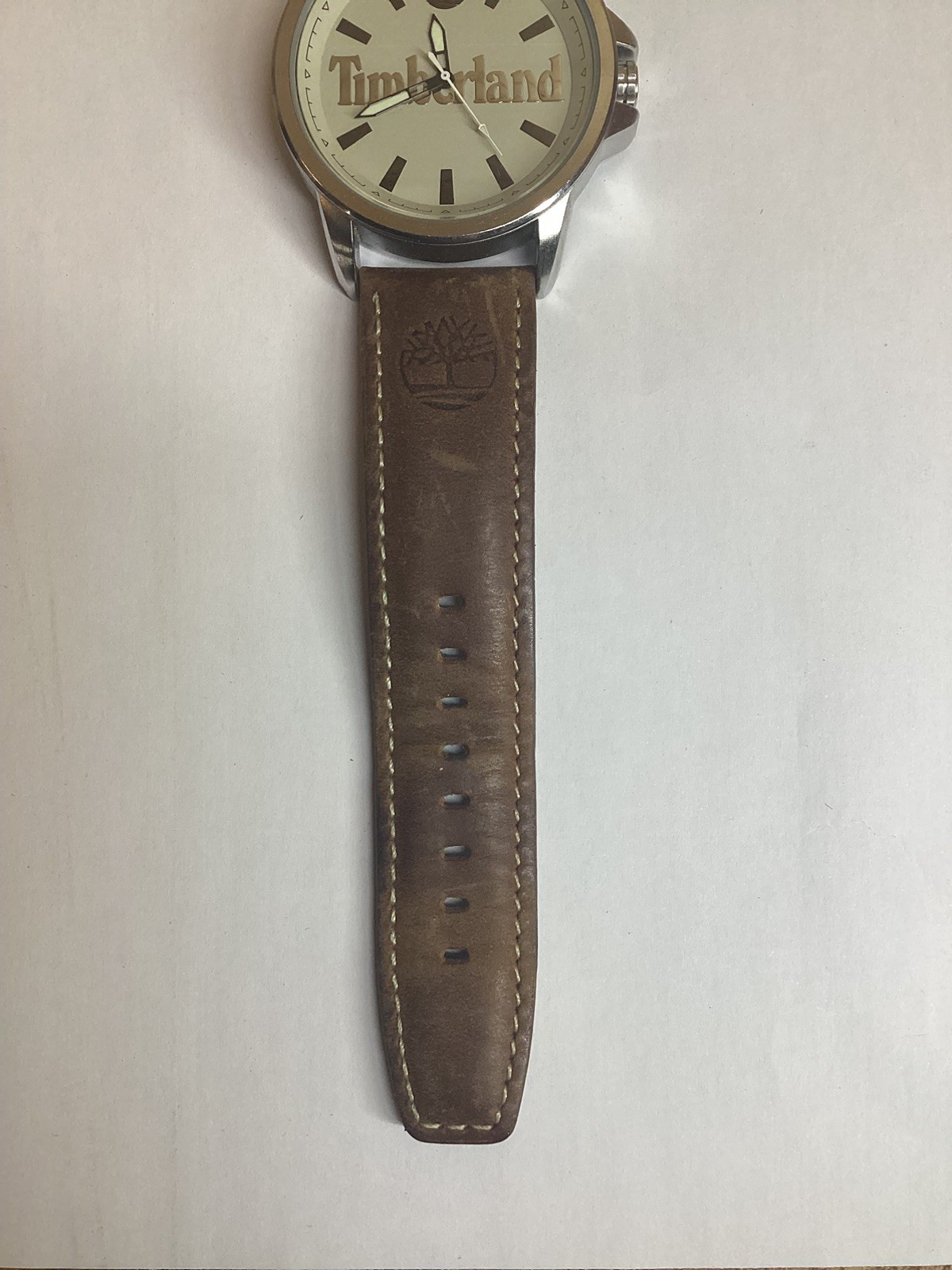 Timberland TB02AV Men’s Watch with Brown Leather Strap requires new battery