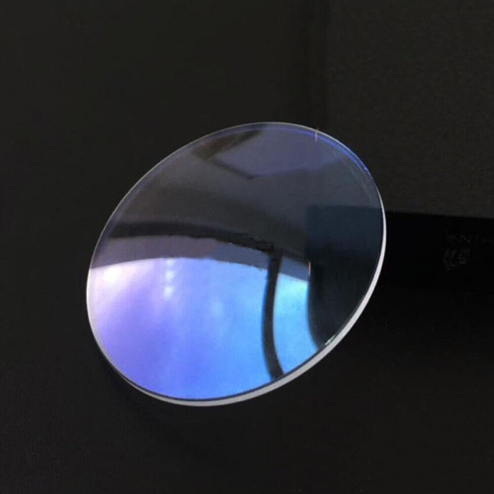 1.2/1.5/2.0/2.5mm Thick Blue AR Coated Mineral Glass Round Watch Crystal 26-45mm