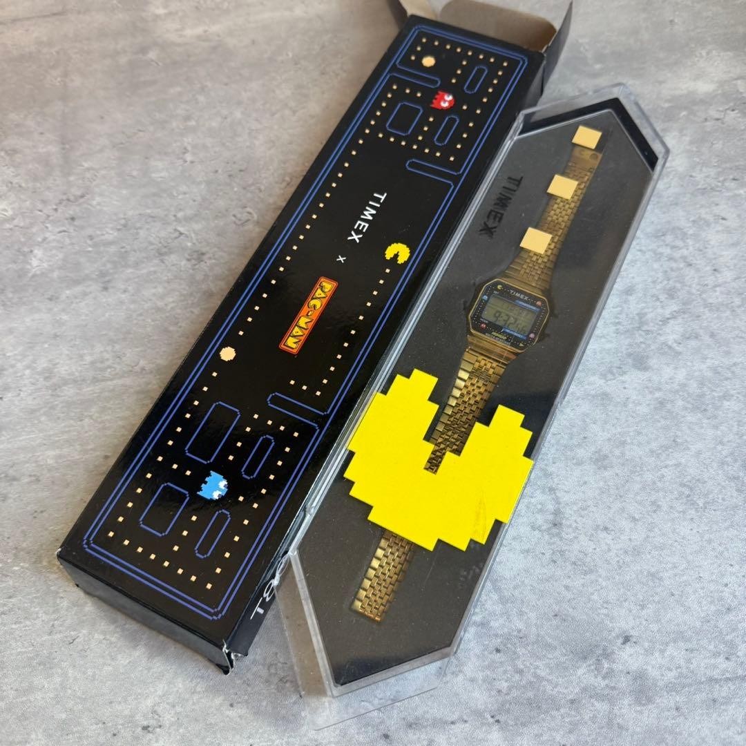 TIMEX T80 x PAC-MAN 40th Anniversary Limited Edition Digital Watch Gold used