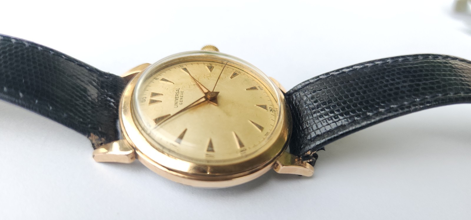 VINTAGE 1950’S UNIVERSAL GENEVE MANUAL CAL 332 Gold Filled MEN’S WATCH
